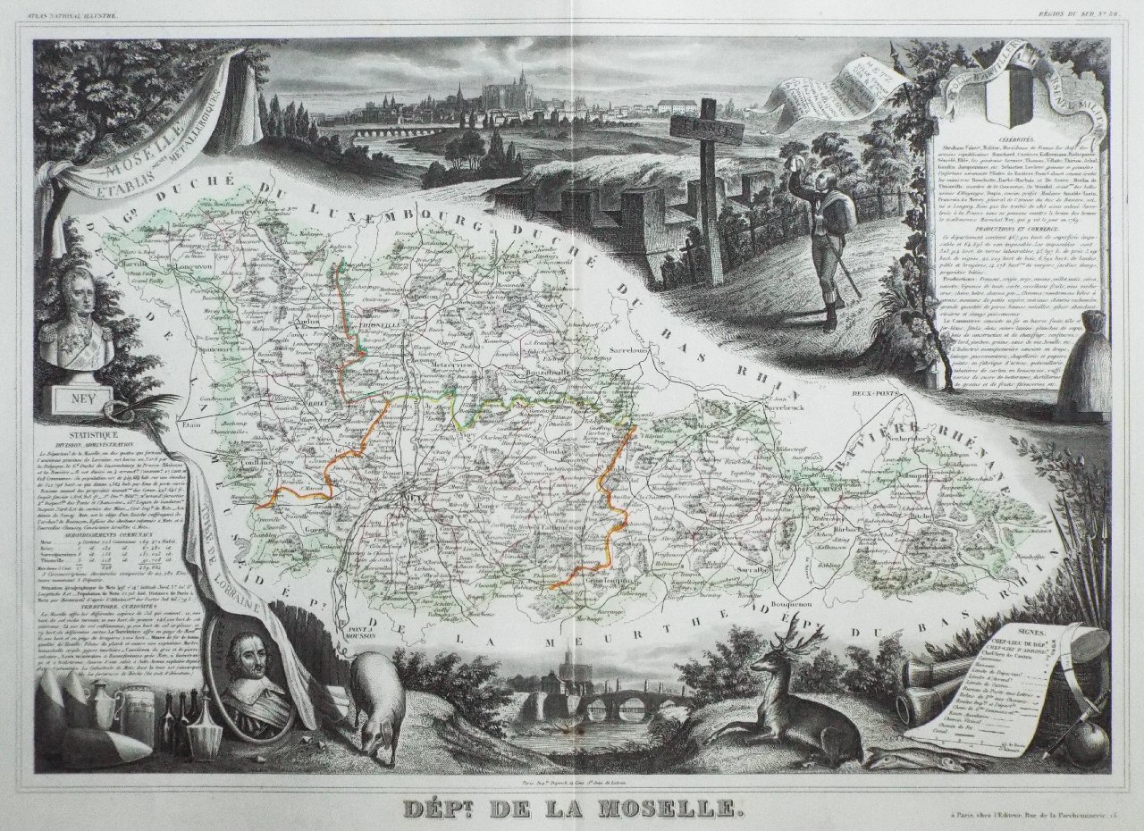 Map of Moselle